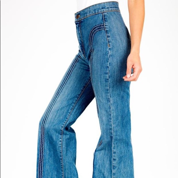 Revice denim rollergirl flares Clearance